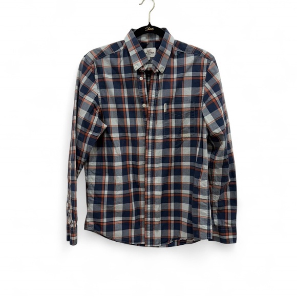 Ben Sherman Original Multicolor Plaid Button Down Shirt size medium - Picture 2 of 4